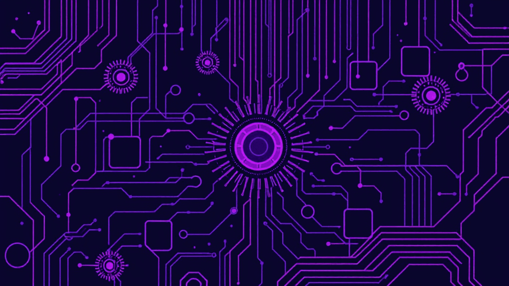 Ilustración editorial: Automatización con IA para pymes: la guía completa